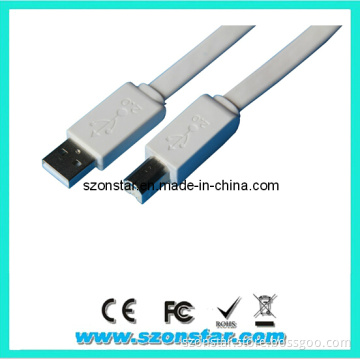 Flat USB 2.0 Am to Bm Printer Cable Computer Cable
